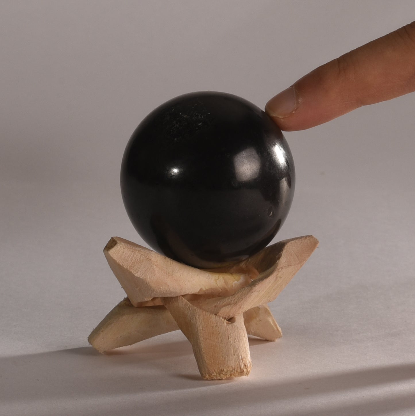 Real Black Obsidian Crystal Ball Sphere