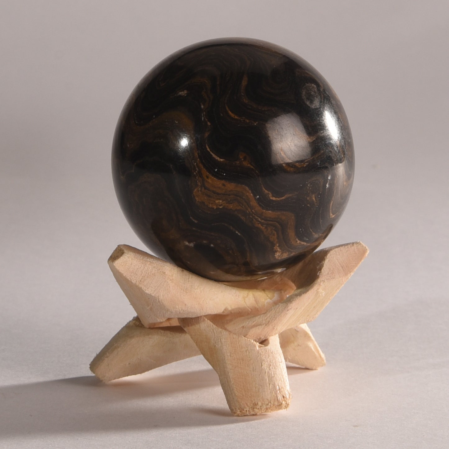 Real Stromatolite Crystal Ball Sphere