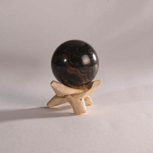 Real Stromatolite Crystal Ball Sphere