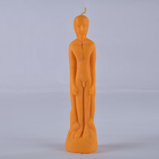 Real Male Figure Candle Orange