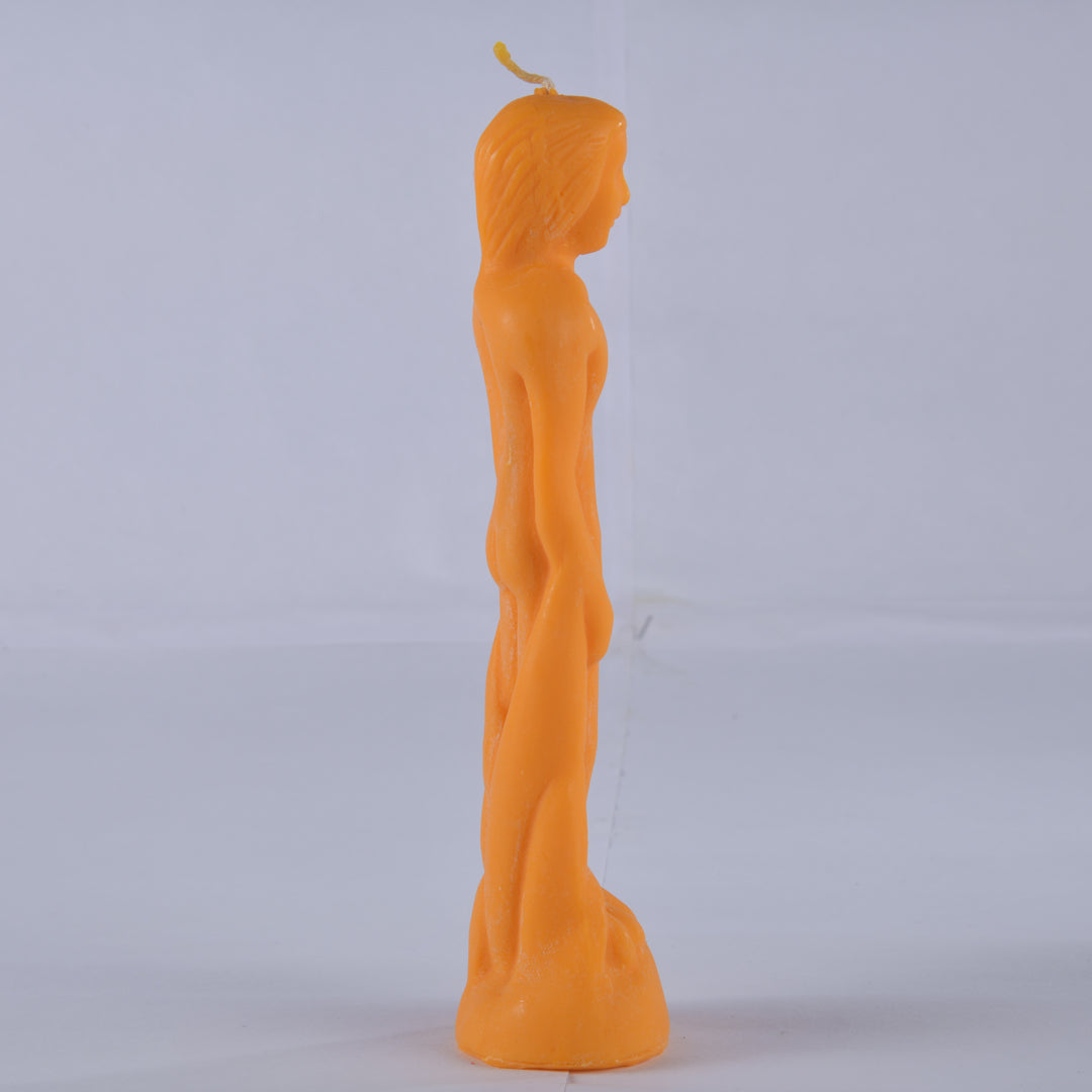 Real Male Figure Candle Orange