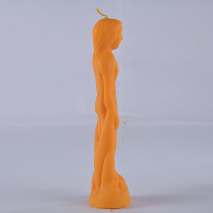 Real Male Figure Candle Orange