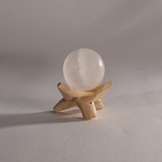 Real Selenite Crystal Ball Sphere