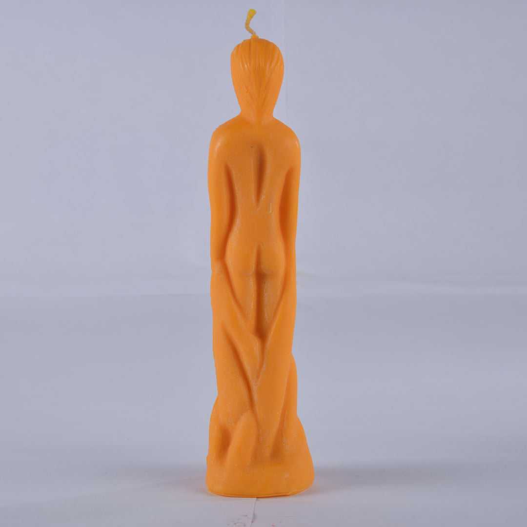 Real Male Figure Candle Orange