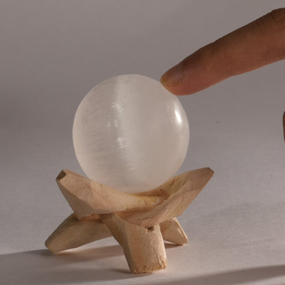 Real Selenite Crystal Ball Sphere