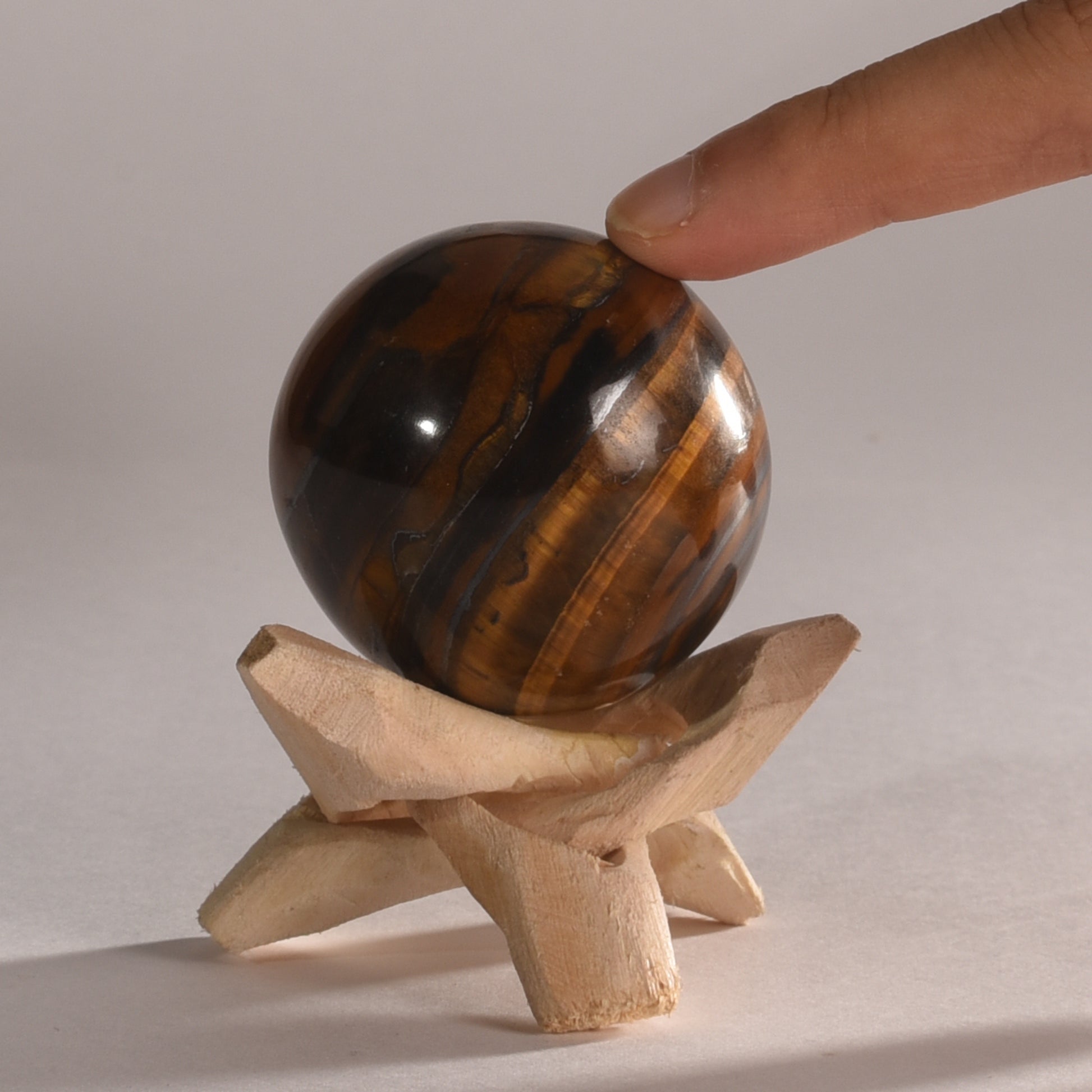 Real Tiger Eye Crystal Ball Sphere