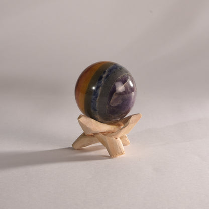 Real Seven Chakra Crystal Ball Sphere