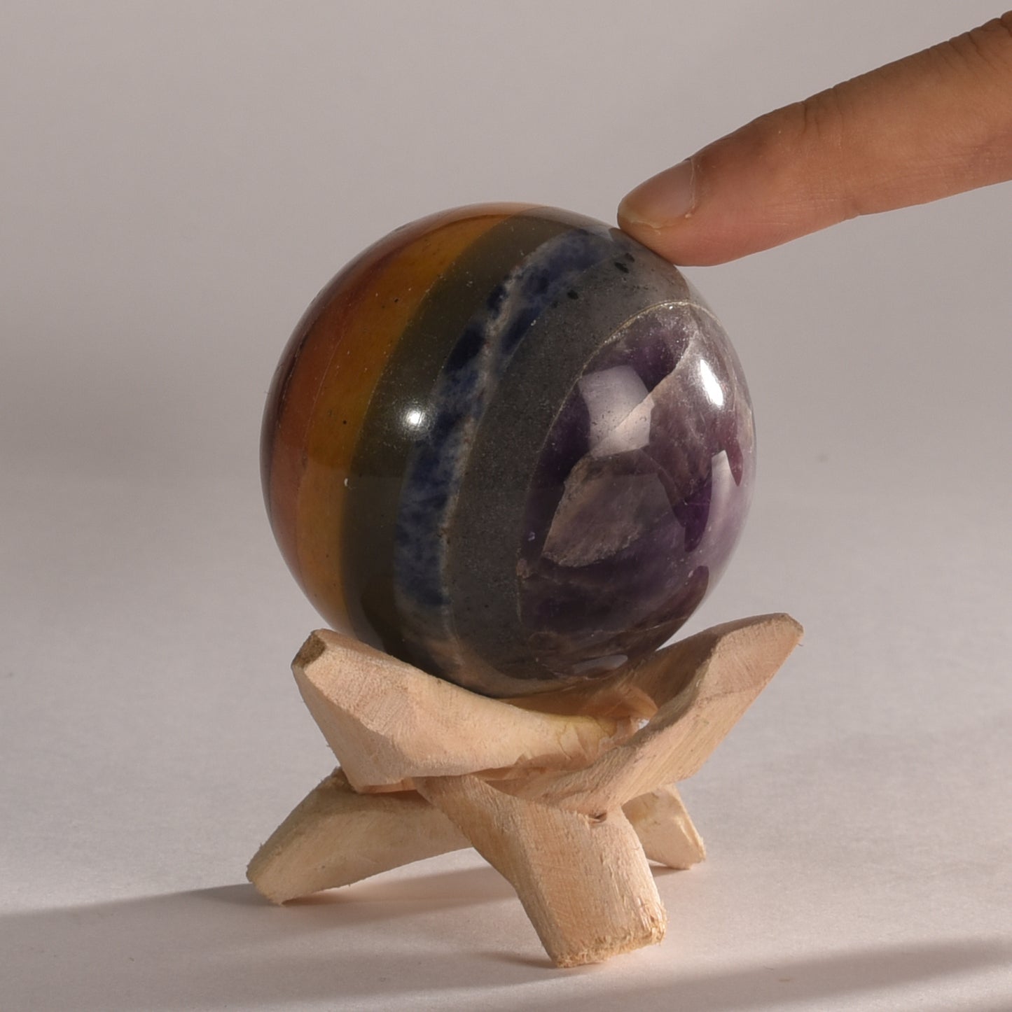 Real Seven Chakra Crystal Ball Sphere