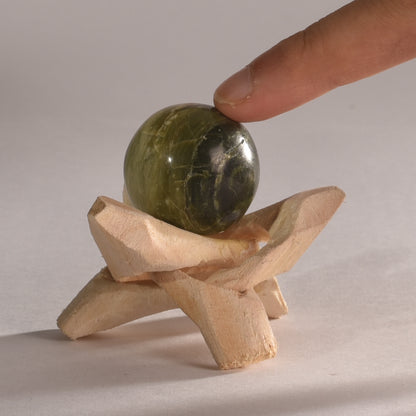 Real Serpentine Mini Crystal Ball Sphere