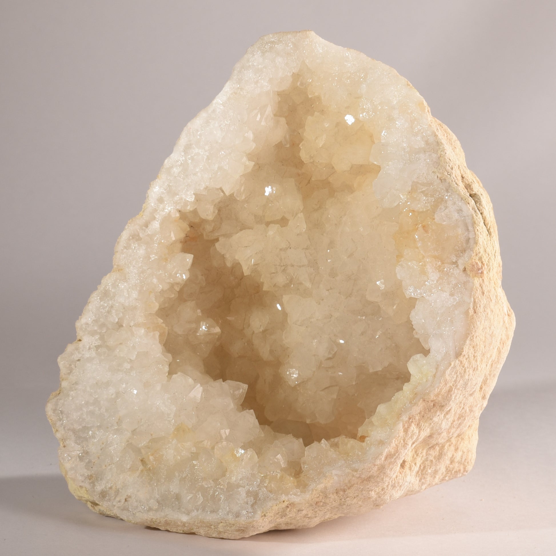 Real Clear Quartz Crystal Geode