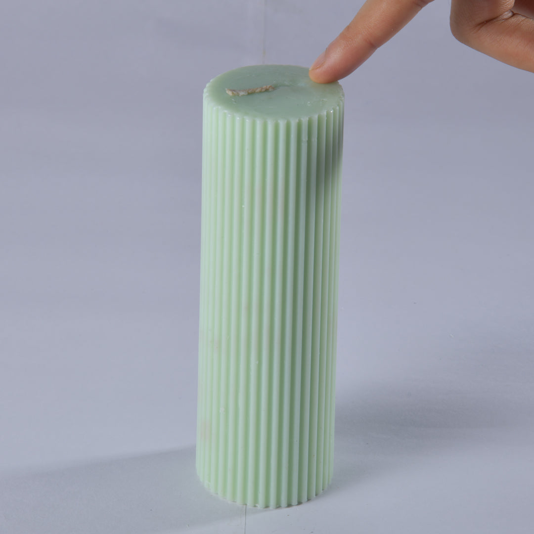 Real Tall Green Candle Daily Ritual Candle