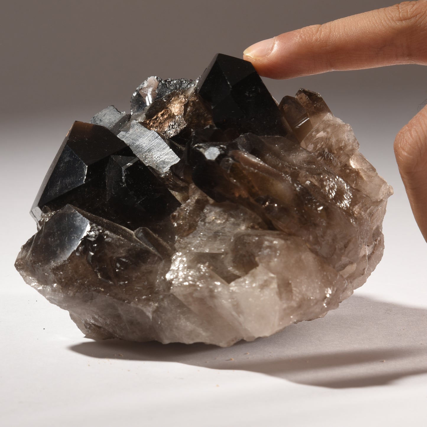 Real Smokey Quartz Crystal Clusters