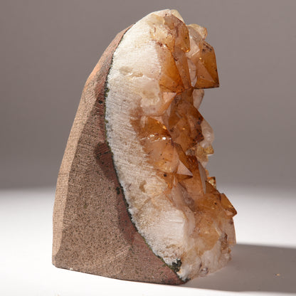 Real Citrine Standing Crystal Geode