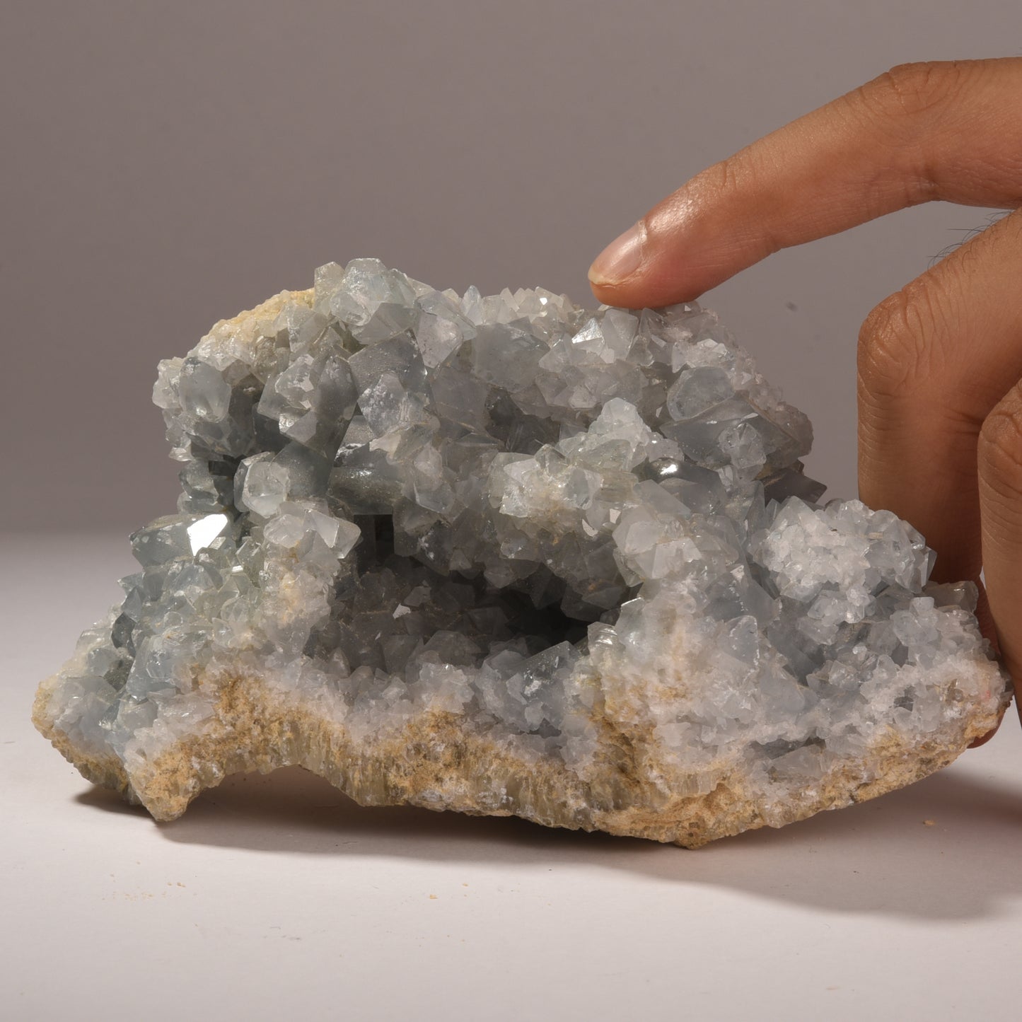 Real Celestine Crystal Clusters