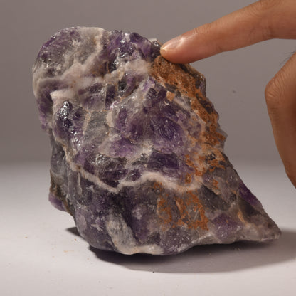 Real Chevron Amethyst Crystal Raw Stone