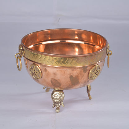 Real Vintage Copper Offering Bowl Pentacle