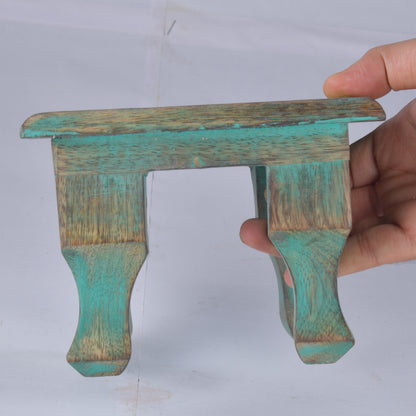 Real Wooden Green Vintage Alter Table