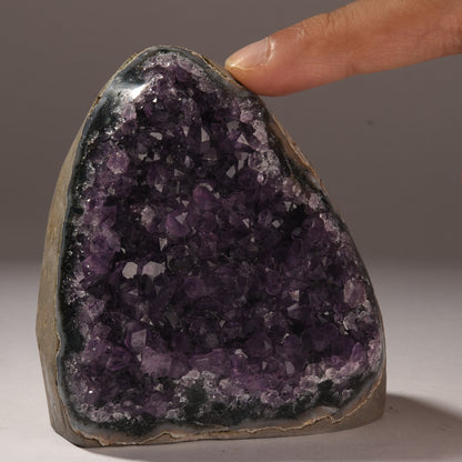 Real Amethyst Urugya Crystal Geode