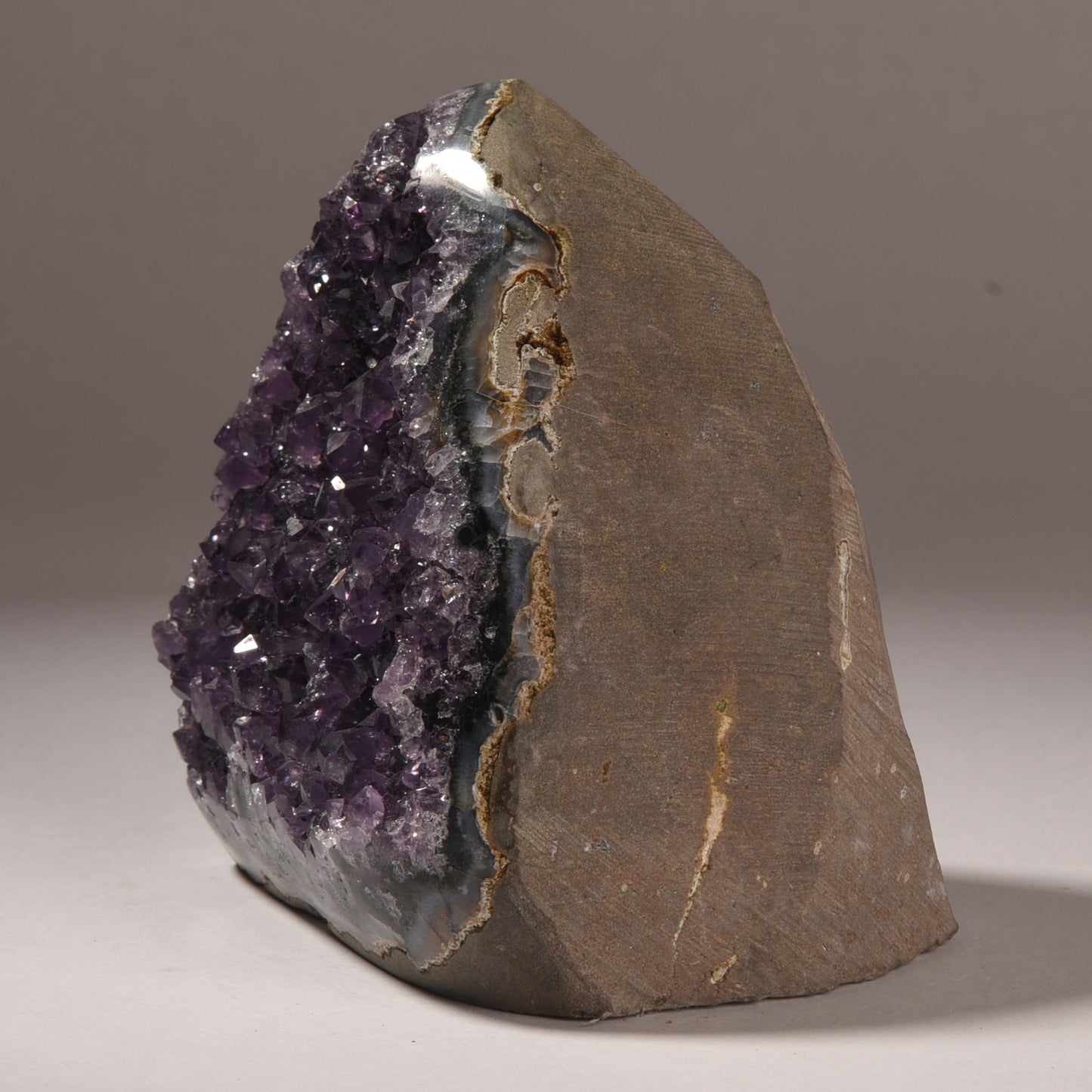 Real Amethyst Urugya Crystal Geode