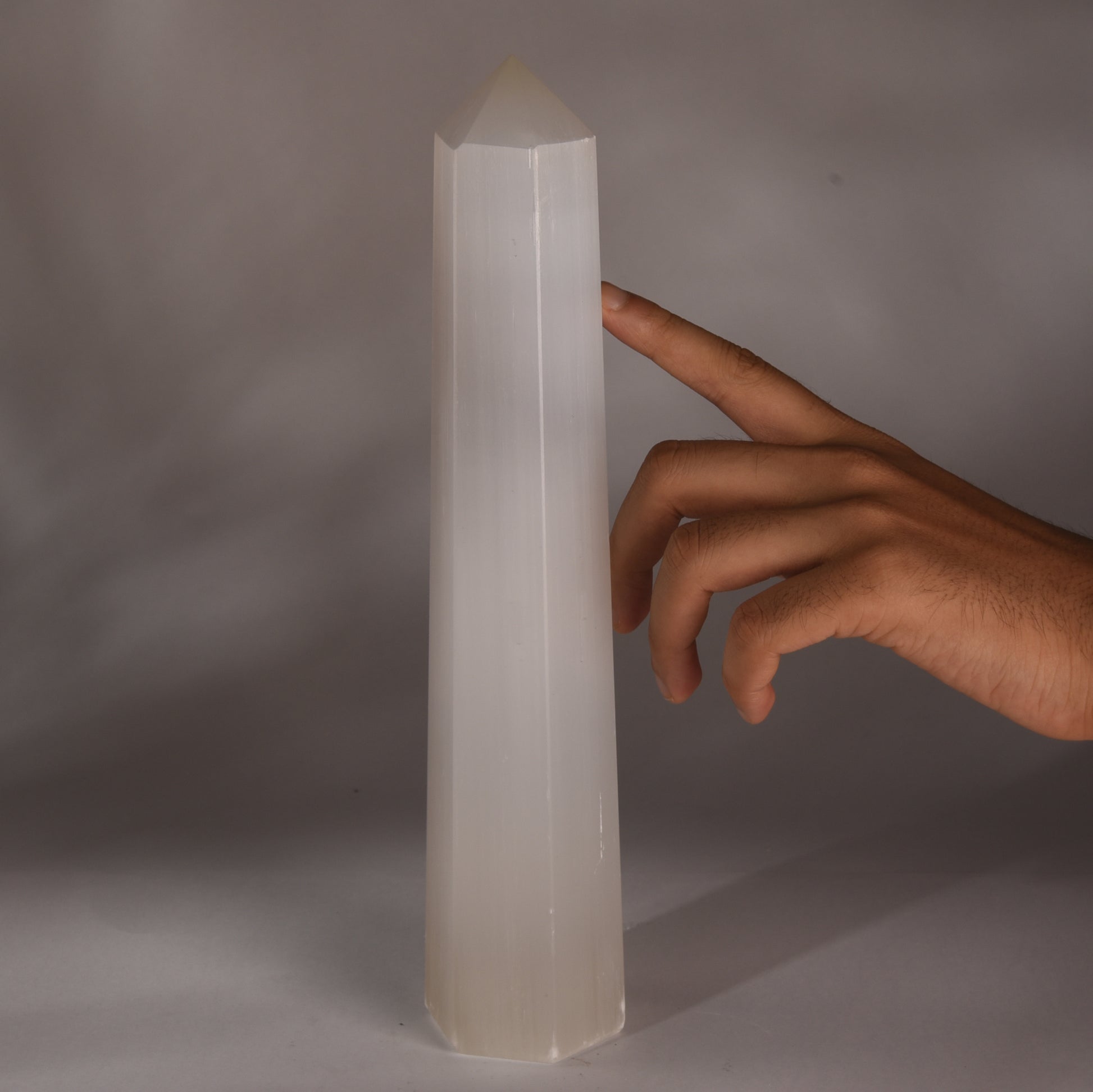 Real Selenite Crystal Tower