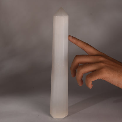 Real Selenite Crystal Tower