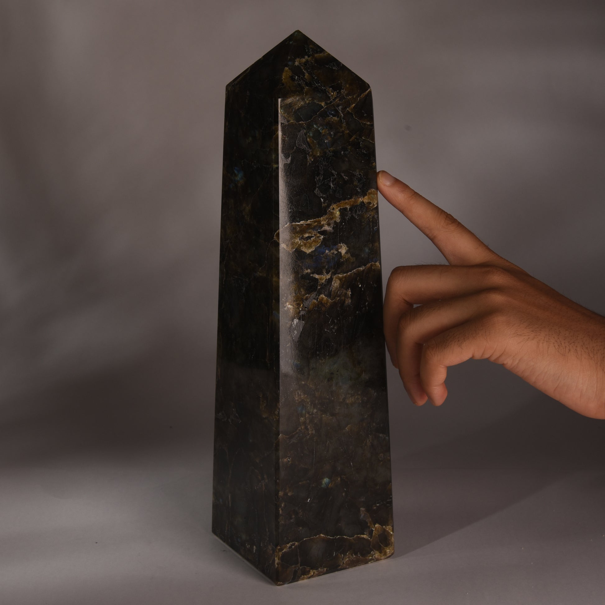 Real Labradorite Crystal Tower