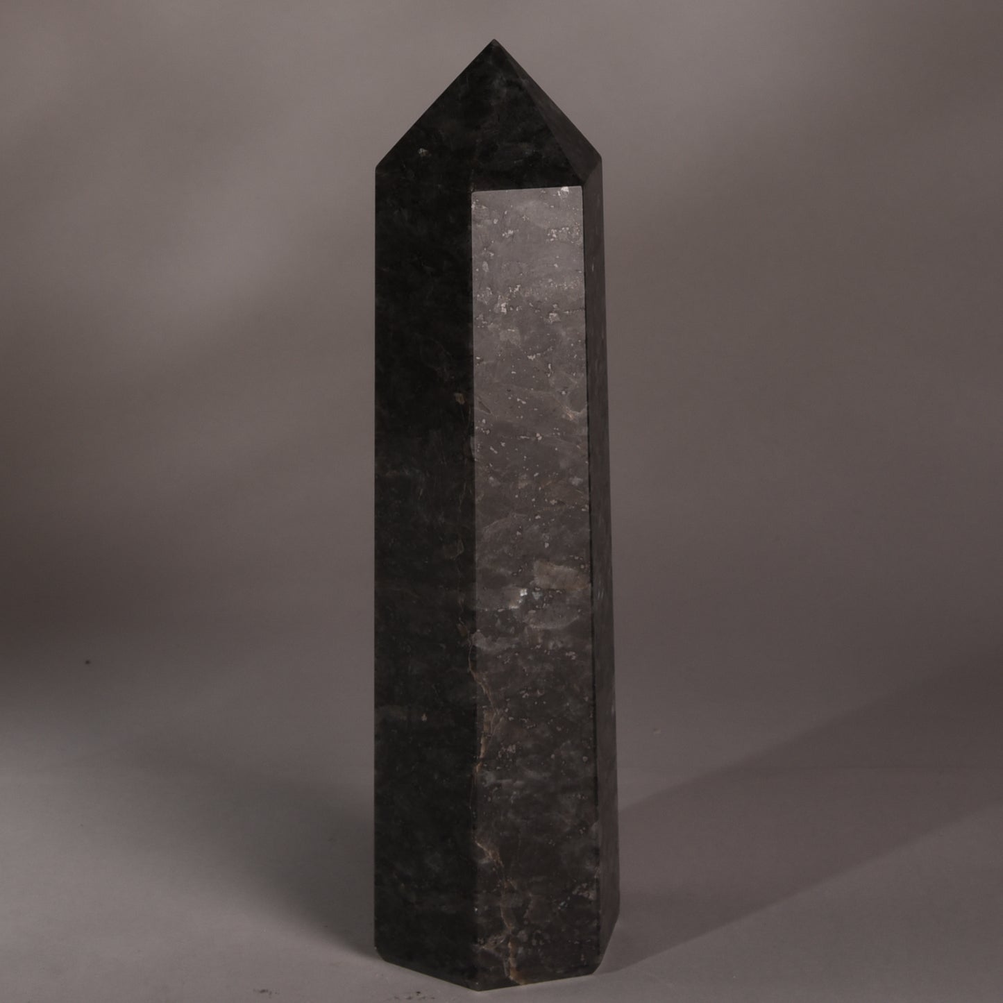 Real Larvikite Crystal Tower