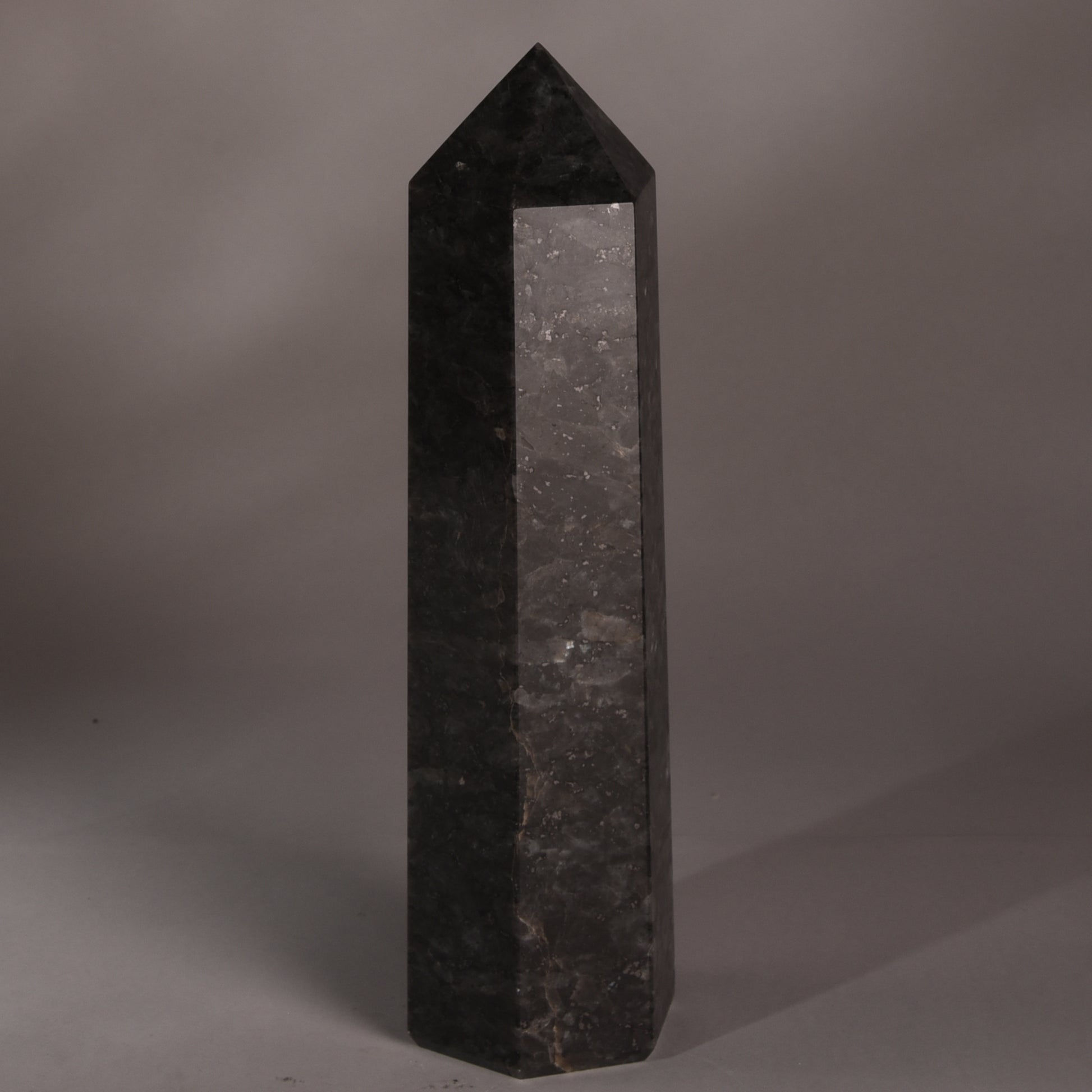 Real Larvikite Crystal Tower