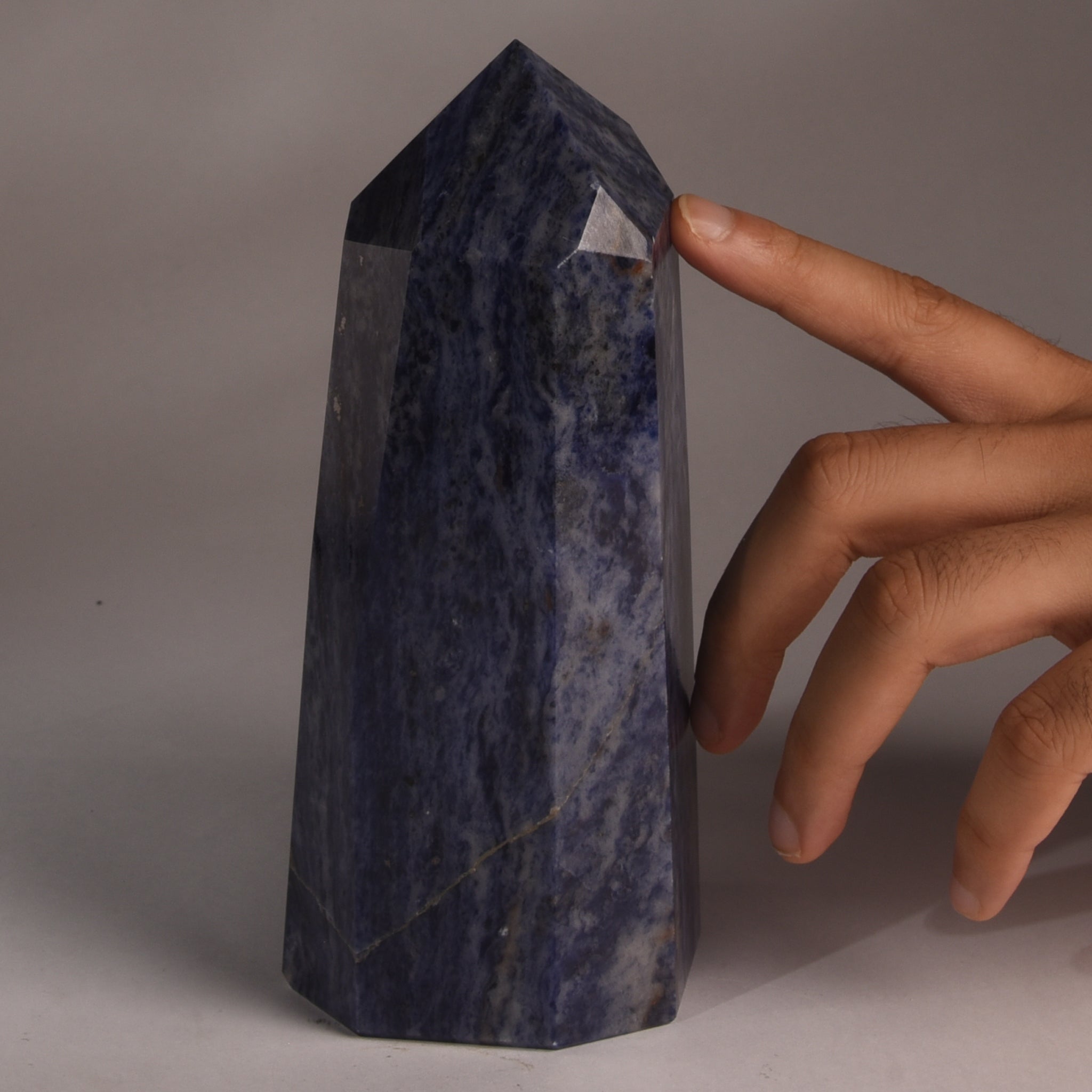 Sodalite Tower | Blue Crystal outlet Tower | Sodalite Crystal | Large Crystal Tower Genuine Crystals