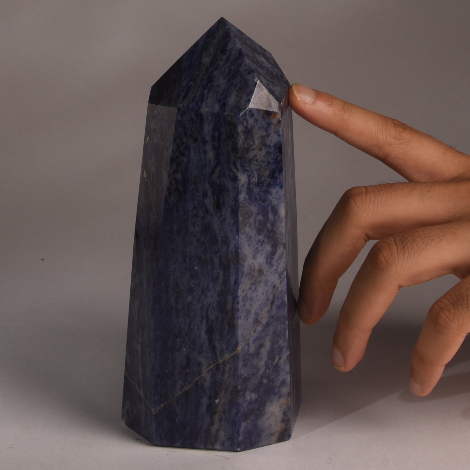 Real Sodalite Crystal Tower