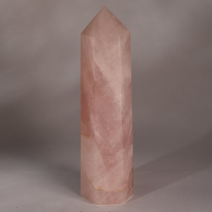 Real Rose Quartz Crystal Tower