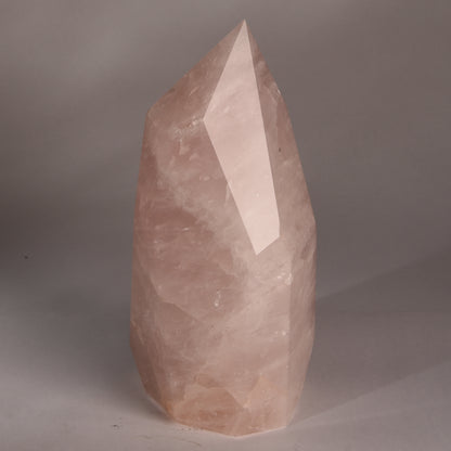 Real Rose Quartz Crystal Tower