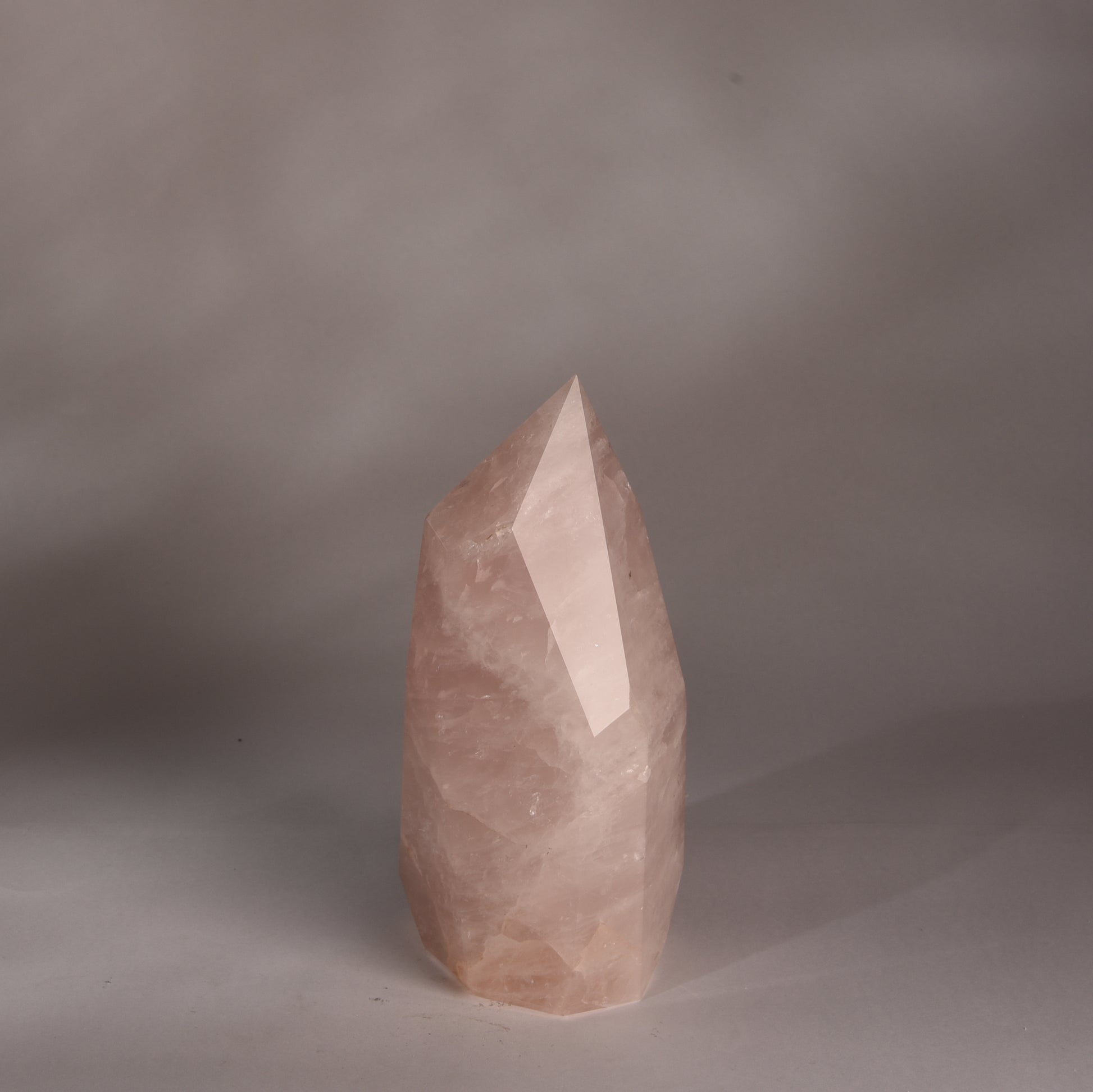 Real Rose Quartz Crystal Tower