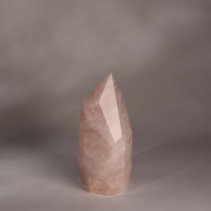 Real Rose Quartz Crystal Tower