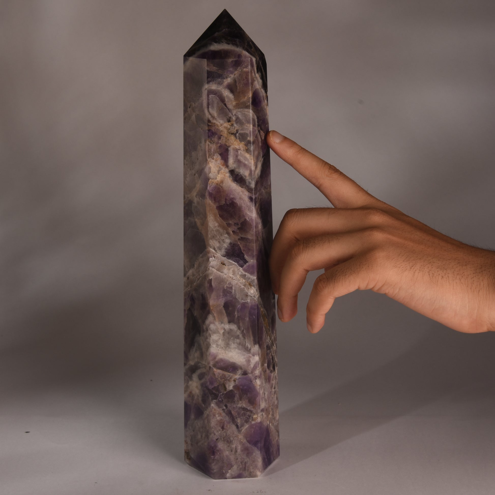 Real Amethyst Crystal Tower