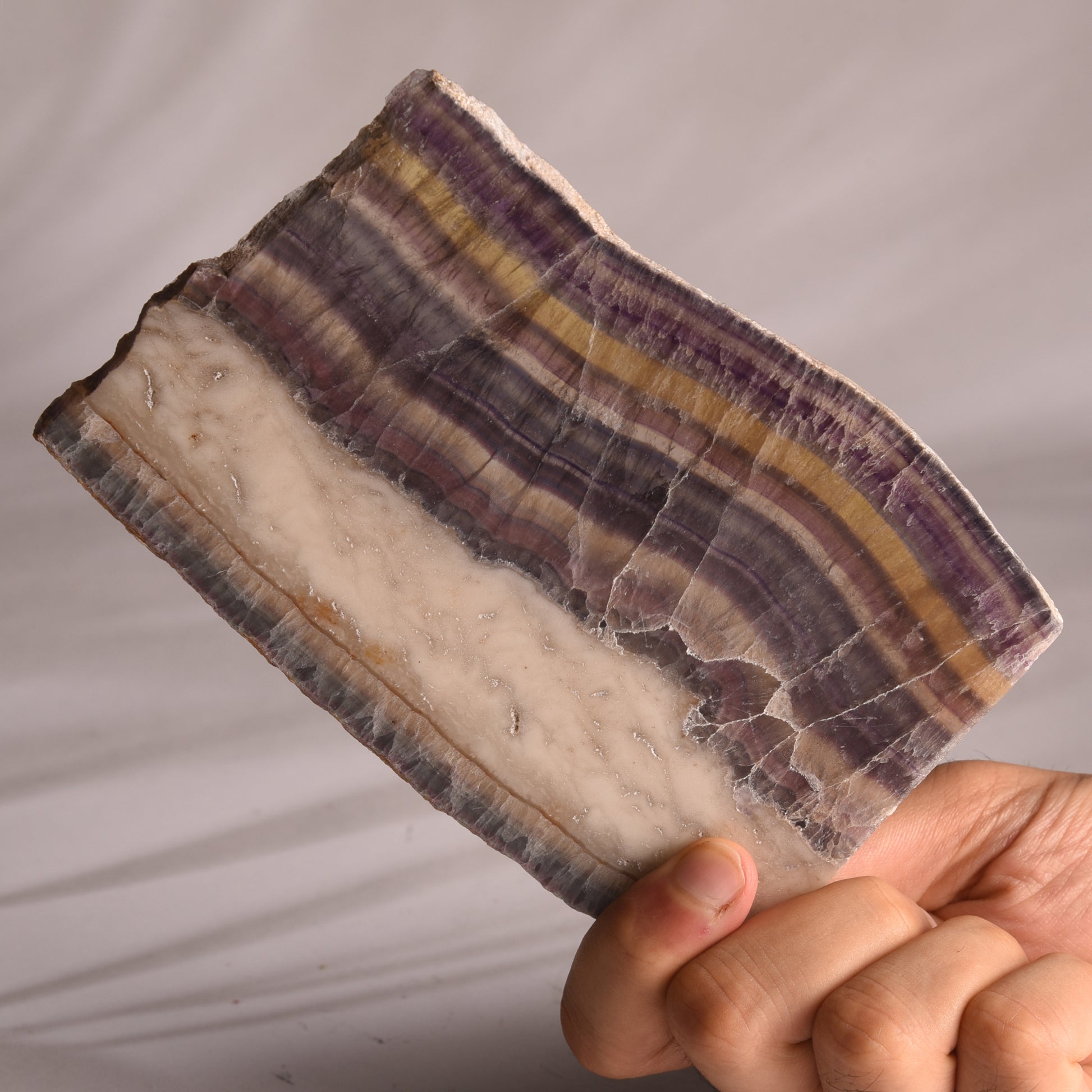 Real Multi fluorite Slab