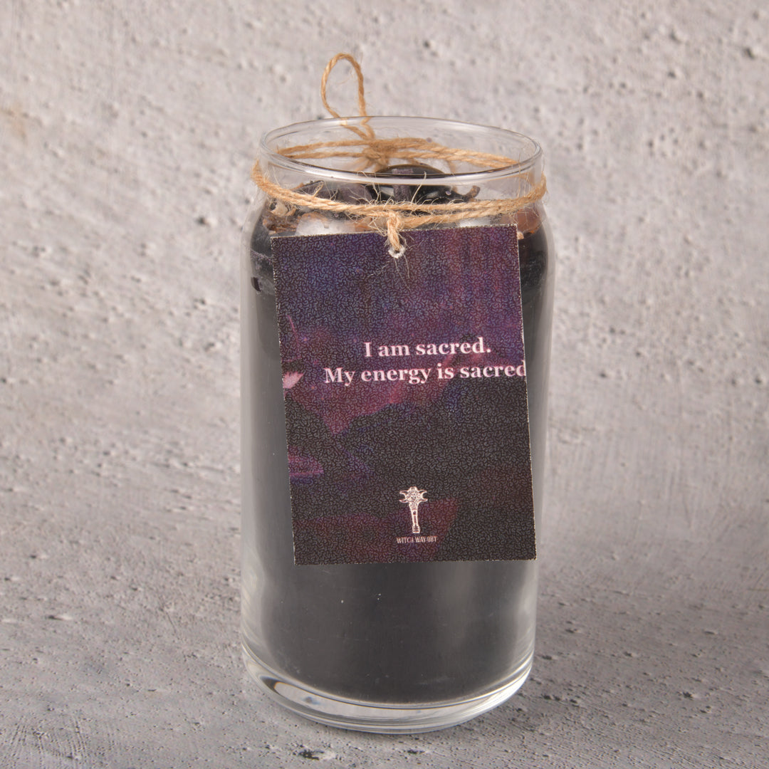 Real Intention Candle with the Protective Powers of Tigers Eye with undernotes of oud