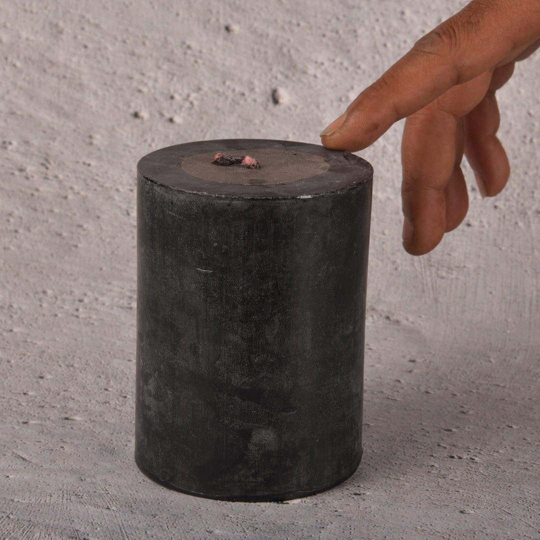 Real Black Basic candle Dalily Ritual Candle