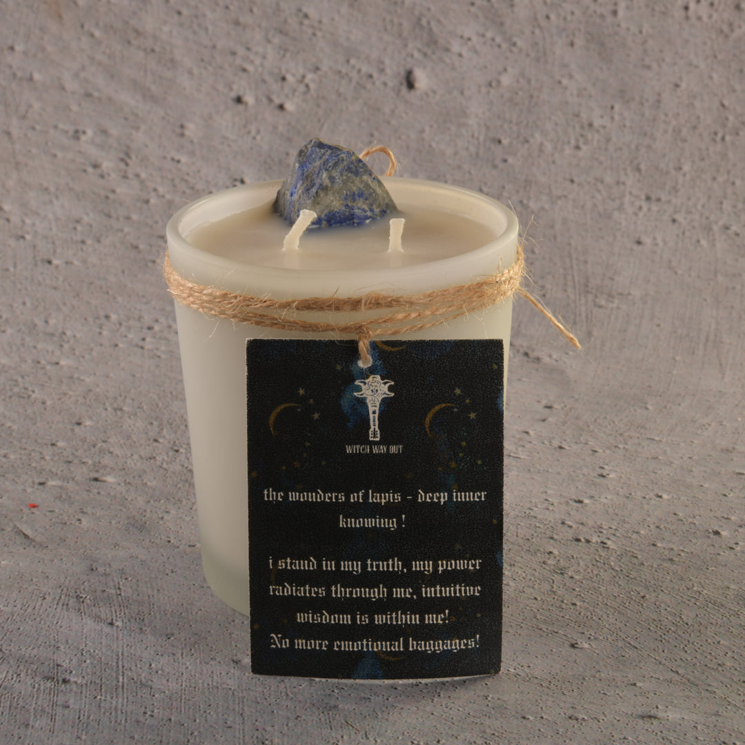 Colossal calm, deep inner knowing, release anger and stress Intention Candle