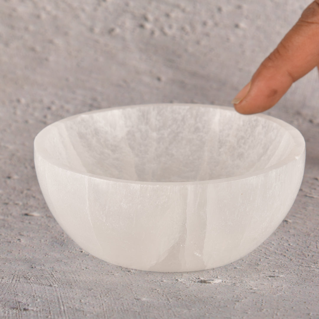 Real Vintage Selenite Bowl