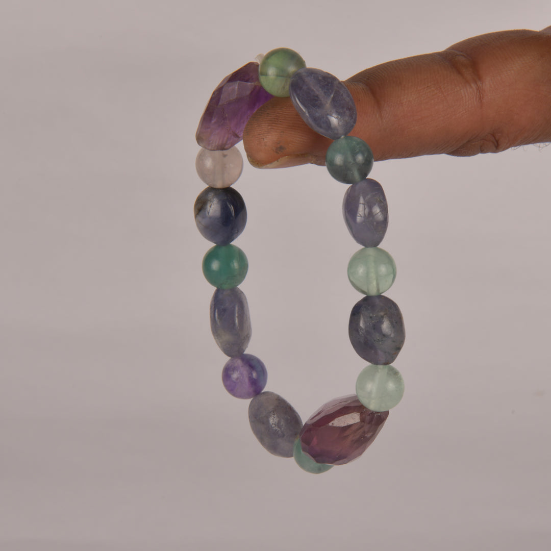 Real Spiritual Enlightenment, Grounding, Communication with Spirit, Self Love and Joy!Crystal and Stone Combination Bracelet Jewellery