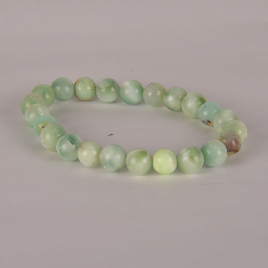 Real Chrysoprase Crystal and Stone Bead Bracelet Jewellery 8mm