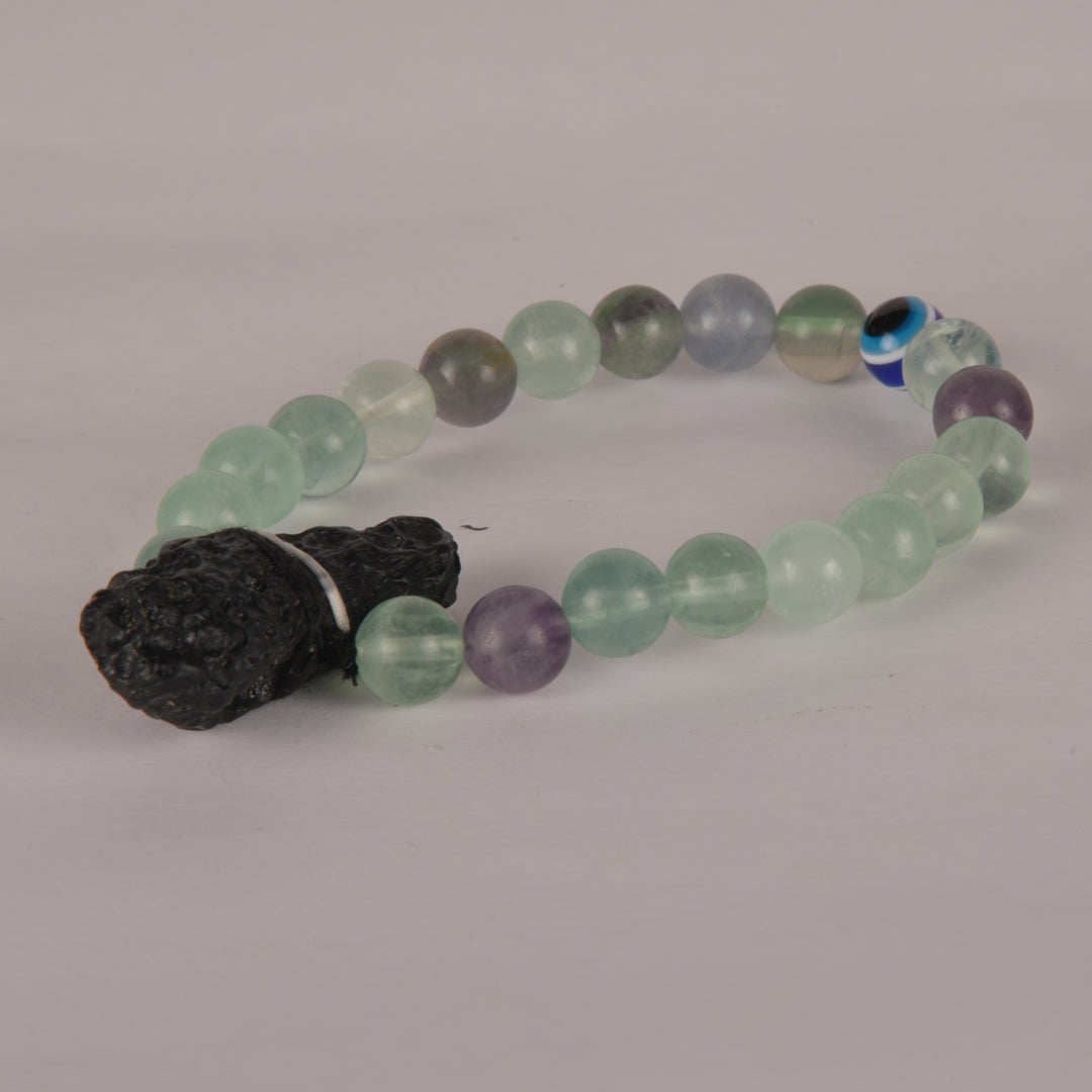 Real Spiritual Enlightenment, Joy, Positivity and Positive Transformation to Reach Desired Goals Crystal and Stone Combination Bracelet Jewellery