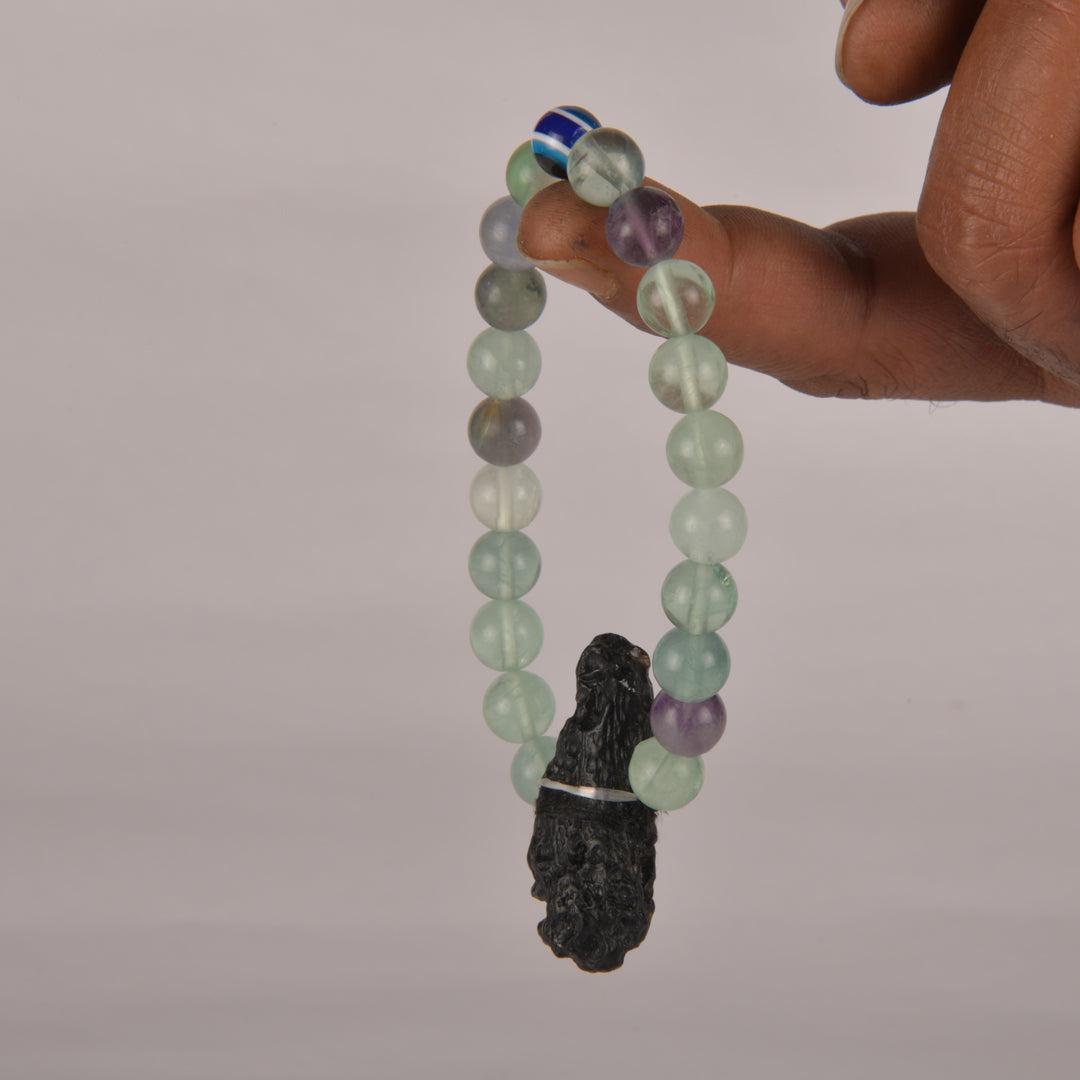 Real Spiritual Enlightenment, Joy, Positivity and Positive Transformation to Reach Desired Goals Crystal and Stone Combination Bracelet Jewellery