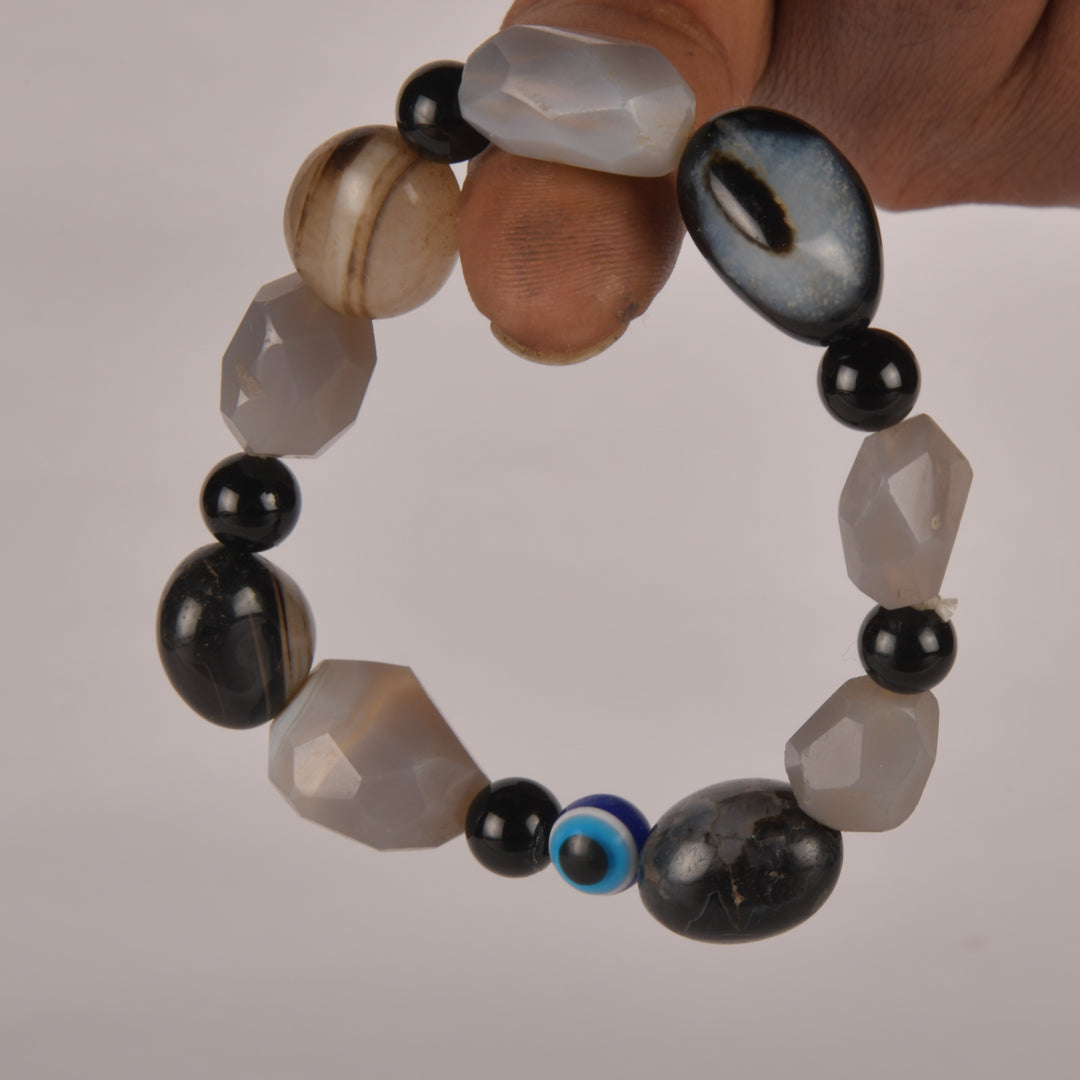 Real Protection shield ever empowering! Impenetrable protection Crystal and Stone Combination Bracelet Jewellery