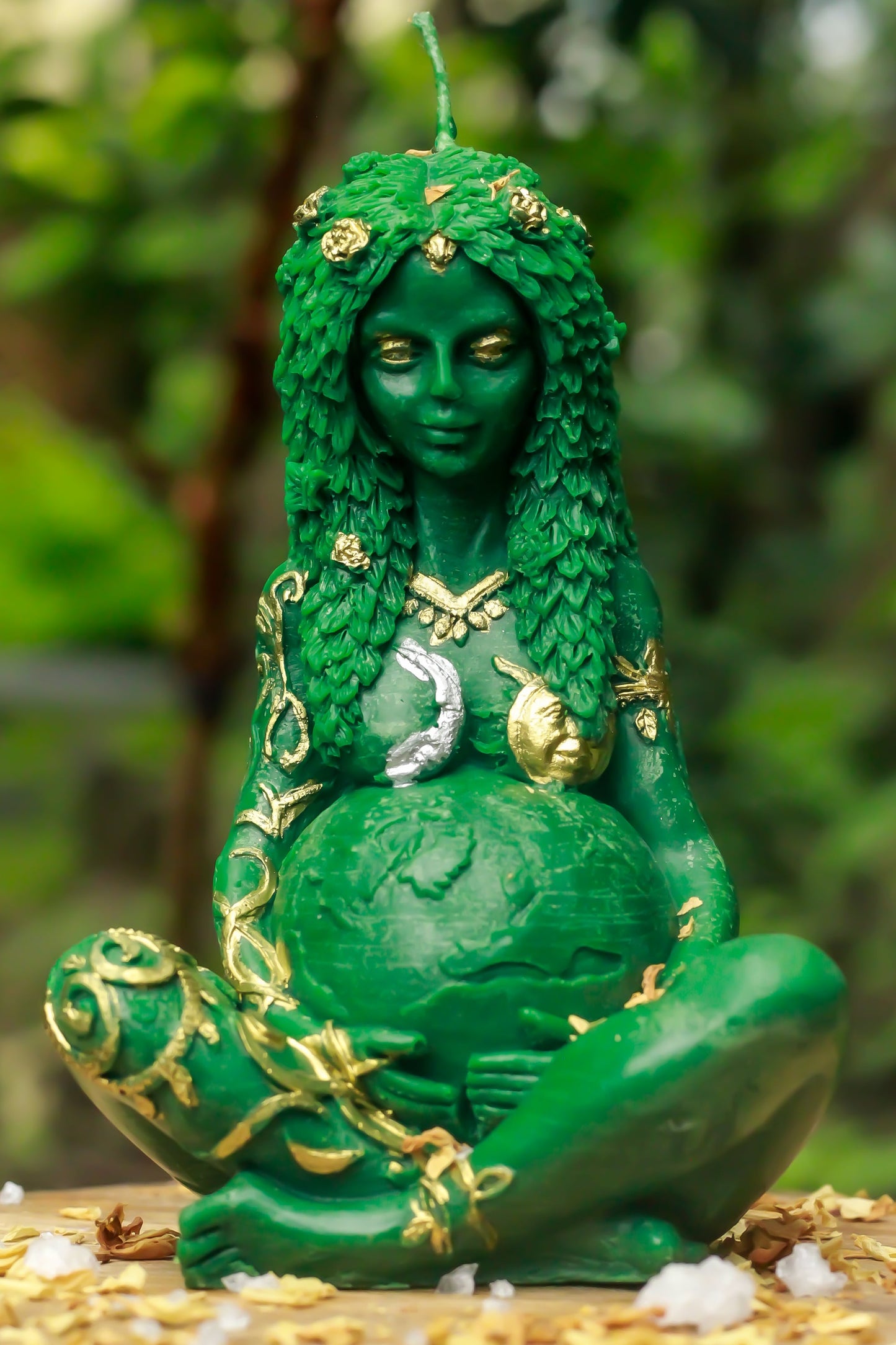 Real Goddess Gaia - Daily Ritual Candle And Decor. 