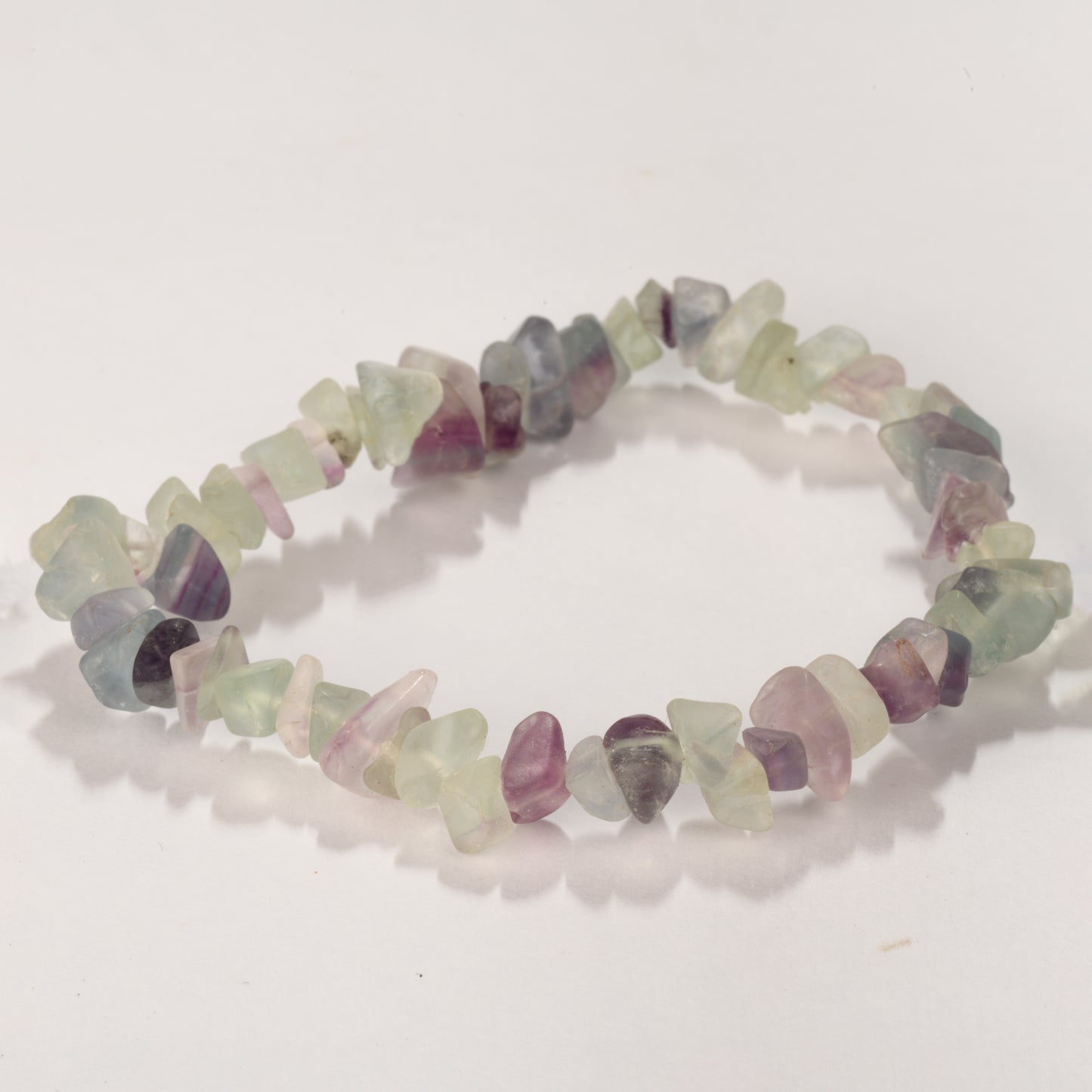 Real Fluorite Crystal and Stone Chip Bracelet Jewellery