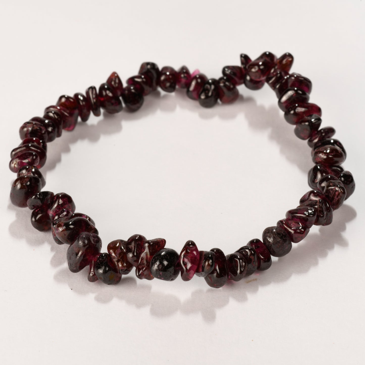 Real Garnet Crystal and Stone Chip Bracelet Jewellery