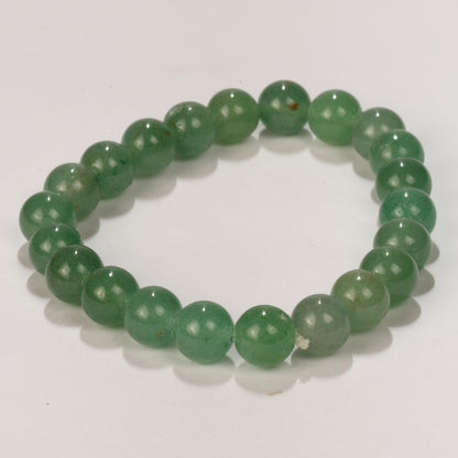 Real Green Aventurine Crystal and Stone Bead Bracelet Jewellery 8mm