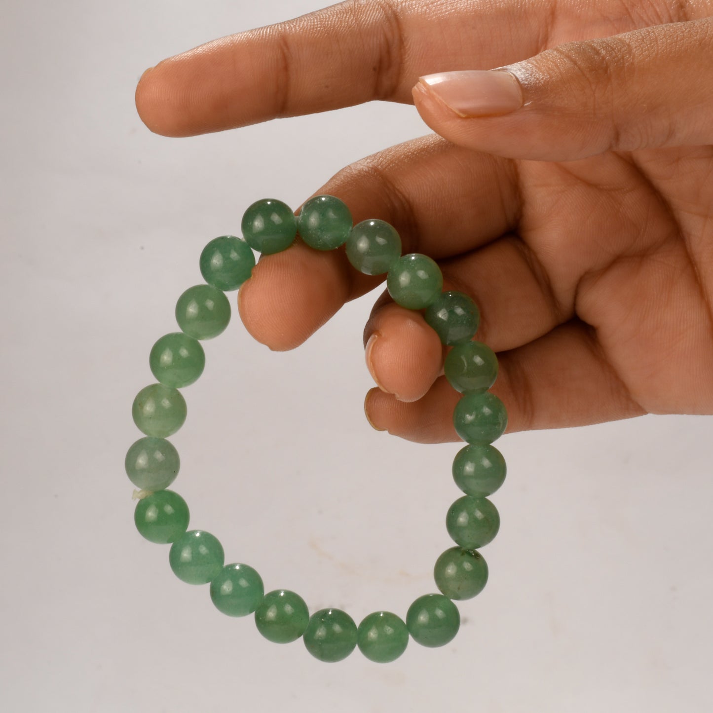 Real Green Aventurine Crystal and Stone Bead Bracelet Jewellery 8mm